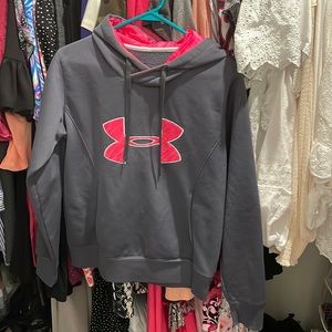 Underarmour Hoodie Gray and Pink Size Medium